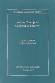 Cover of: A new concept of cooperative security