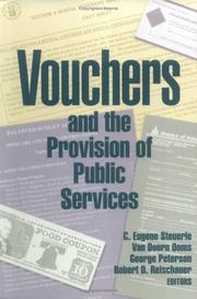 Cover of: Vouchers and the Provision of Public Services