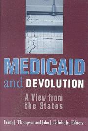 Cover of: Medicaid and Devolution | 
