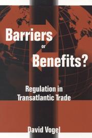 Cover of: Barriers or benefits?: regulation in transatlantic trade