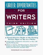 Cover of: Career Opportunities for Writers (Career Opportunities by Rosemary Guiley