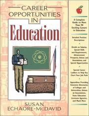 Cover of: Career Opportunities in Education (Career Opportunities)