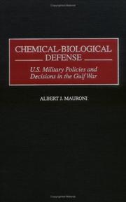 Chemical-biological defense by Albert J. Mauroni