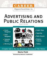 Cover of: Career opportunities in advertising and public relations by Shelly Field