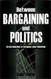 Between bargaining and politics by Hans Slomp