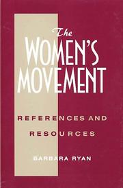 Cover of: The women's movement: references and resources