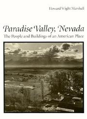 Cover of: Paradise Valley, Nevada: the people and buildings of an American place