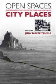 Cover of: Open Spaces, City Places by Judy Nolte Temple