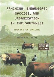 Cover of: Ranching, Endangered Species, and Urbanization in the American Southwest: Species of Capital (Environmental History of the Borderlands)