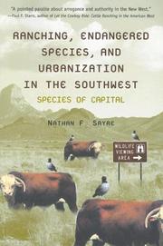 Cover of: Ranching, Endangered Species, And Urbanization in the Southwest: Species Of Capital (Environmental History of the Borderlands)