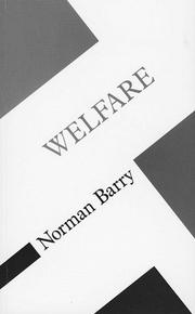 Cover of: Welfare by Norman P. Barry