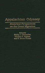Cover of: Appalachian odyssey: historical perspectives on the great migration