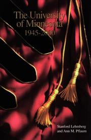 Cover of: The University of Minnesota, 1945-2000