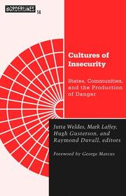 Cover of: Cultures of Insecurity by Jutta Weldes