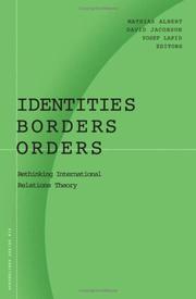 Cover of: Identities, Borders, Orders by David Jacobson, Editors,Yosef Lapid