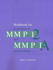 Cover of: Workbook for Essentials of MMPI-2 and MMPI-A Interpretation, Second Edition | James N. Butcher