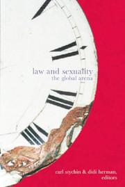 Cover of: Law and Sexuality : The Global Arena