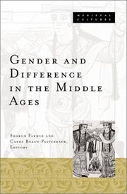 Cover of: Gender and Difference in the Middle Ages (Medieval Cultures, Volume 32)