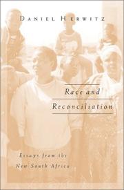 Cover of: Race and reconciliation: essays from the new South Africa