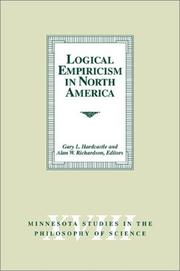Cover of: Logical Empiricism in North America (Minnesota Studies in the Philosophy of Science)