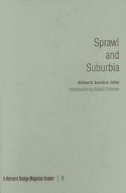 Cover of: Sprawl and suburbia: a Harvard design magazine reader