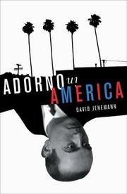 Cover of: Adorno in America | David Jenemann