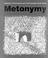 Cover of: Metonymy in contemporary art