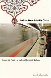 Cover of: India's New Middle Class: Democratic Politics in an Era of Economic Reform
