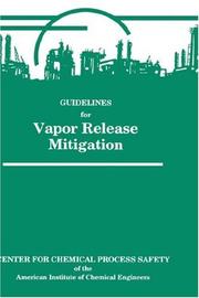 Cover of: Guidelines for vapor release mitigation