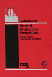 Cover of: Guidelines for Hazard Evaluation Procedures, with Worked Examples