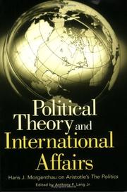 Cover of: Political Theory and International Affairs | Anthony F. Lang