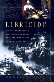 Cover of: Libricide by Rebecca Knuth