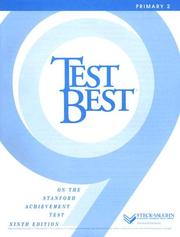 Front cover of Test Best on the Stanford Achievement Test by Unknown