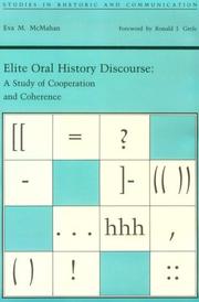 Cover of: Elite oral history discourse: a study of cooperation and coherence