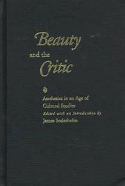 Beauty and the Critic by James Soderholm