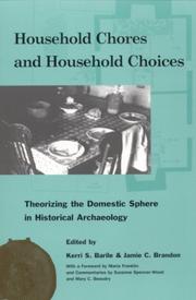 Cover of: Household Chores and Household Choices: Theorizing the Domestic Sphere in Historical Archaeology