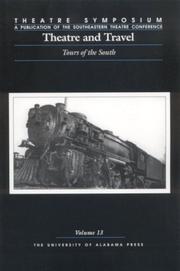 Cover of: Theatre and Travel: Tours of the South (Theatre Symposium Series)