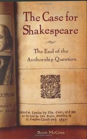 Cover of: The Case for Shakespeare by Scott McCrea