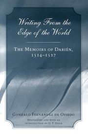 Cover of: Writing from the Edge of the World by Gonzalo Fernández de Oviedo y Valdés