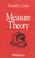 Cover of: Measure Theory