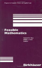 Cover of: Feasible mathematics: a Mathematical Sciences Institute Workshop, Ithaca, New York, June 1989