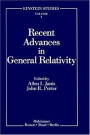 Cover of: Recent advances in general relativity by John R. Porter