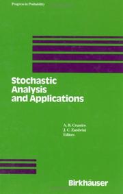 Cover of: Stochastic Analysis and Applications: Proceedings of the 1989 Lisbon Conference (Progress in Probability)