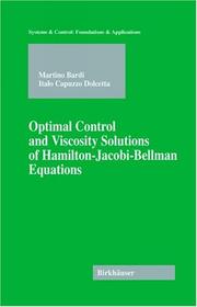 Cover of: Optimal control and viscosity solutions of Hamilton-Jacobi-Bellman equations