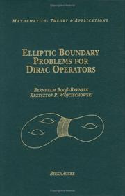 Cover of: Elliptic boundary problems for Dirac operators