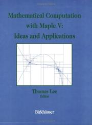 Cover of: Mathematical Computation with Maple V: Ideas and Applications by Thomas Lee