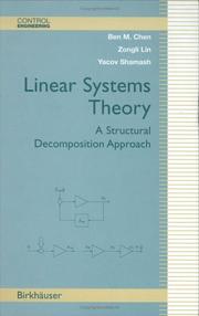 Cover of: Linear Systems Theory: A Structural Decomposition Approach (Control Engineering)