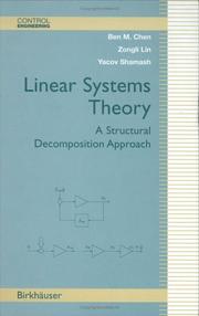 Cover of: Linear Systems Theory by Ben M. Chen, Zongli Lin, Yacov Shamash