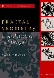 Cover of: Fractal geometry in architecture and design by Carl Bovill