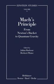 Cover of: Mach's Principle by 